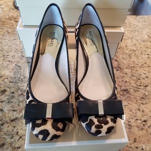 Michael Kors Calf Hair Leopard Block Pump
